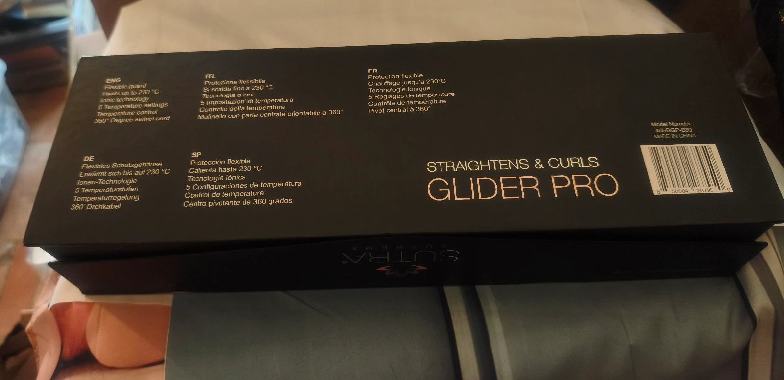 Sutra Supreme Glider Pro smoothing and curling brush - new new neuf hair straightener brosse lissante – photo 4